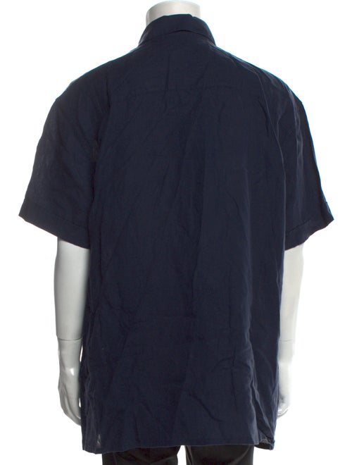 Salvatore Ferragamo Linen Short Sleeve Shirt
