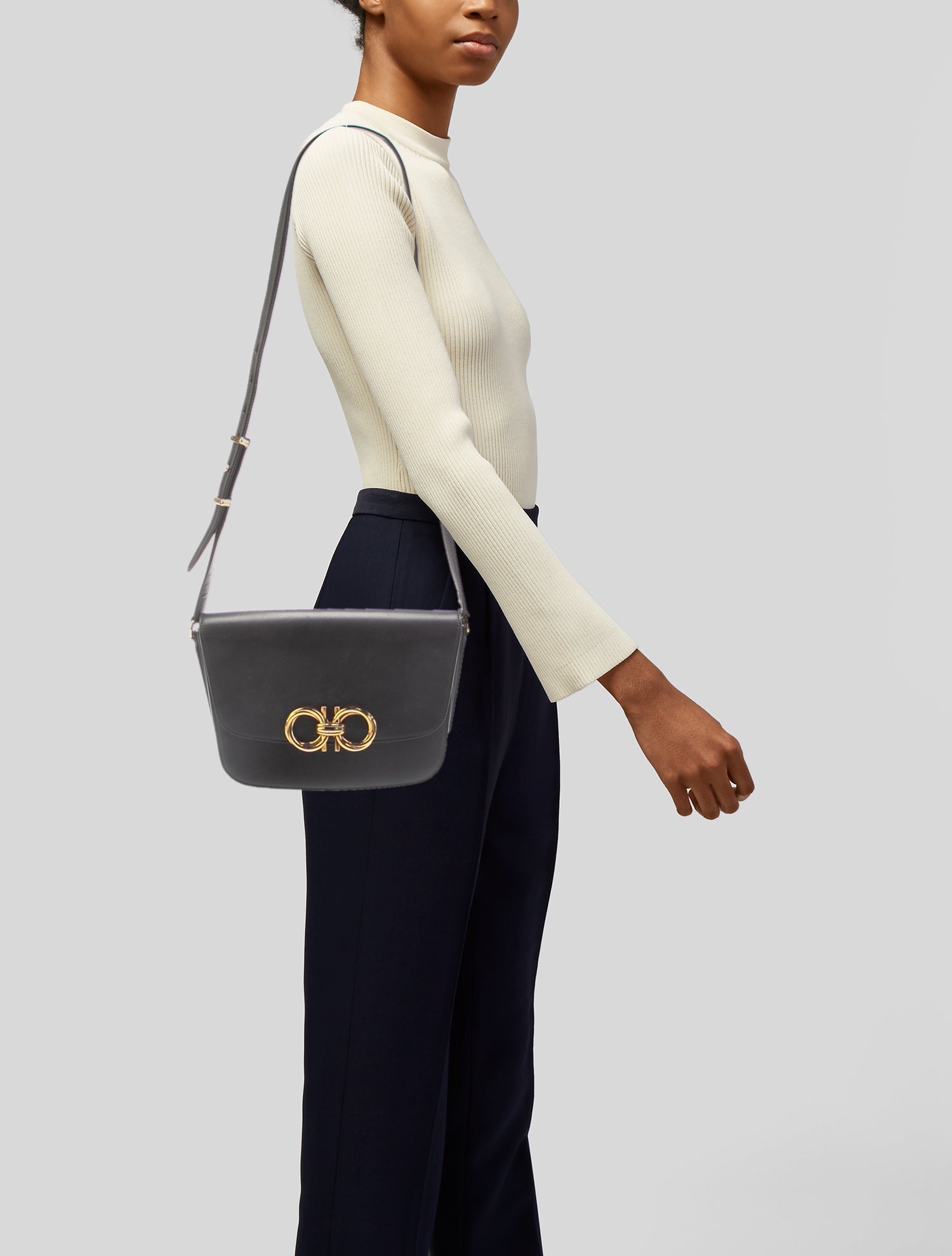 Salvatore Ferragamo Leather Shoulder Bag