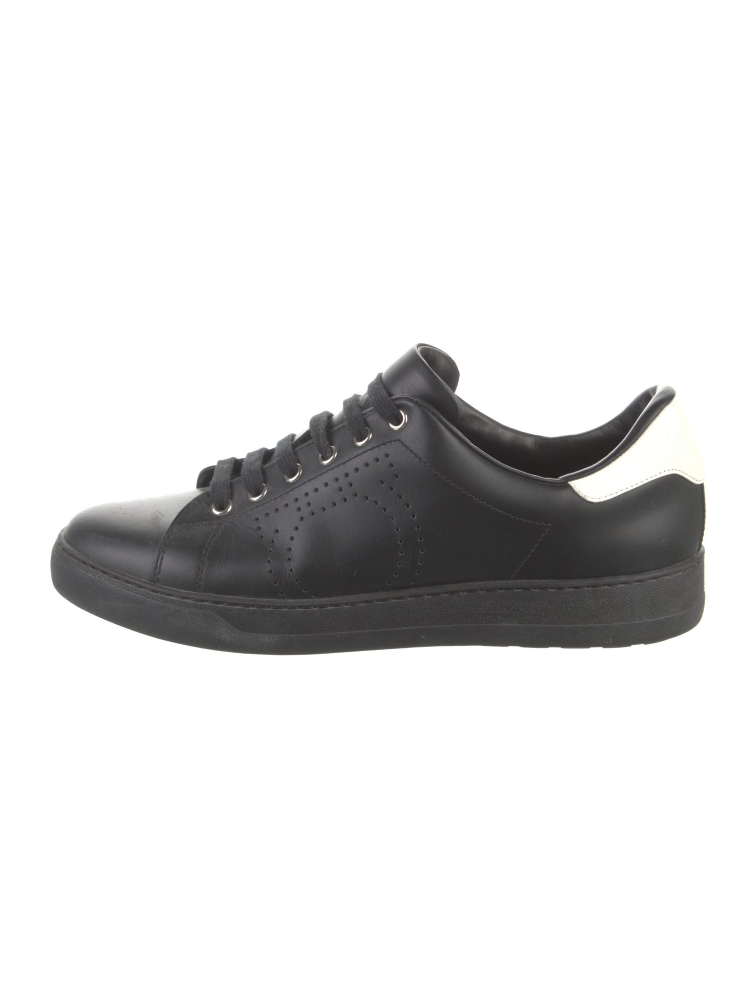 Salvatore Ferragamo Gancio Logo Leather Sneakers