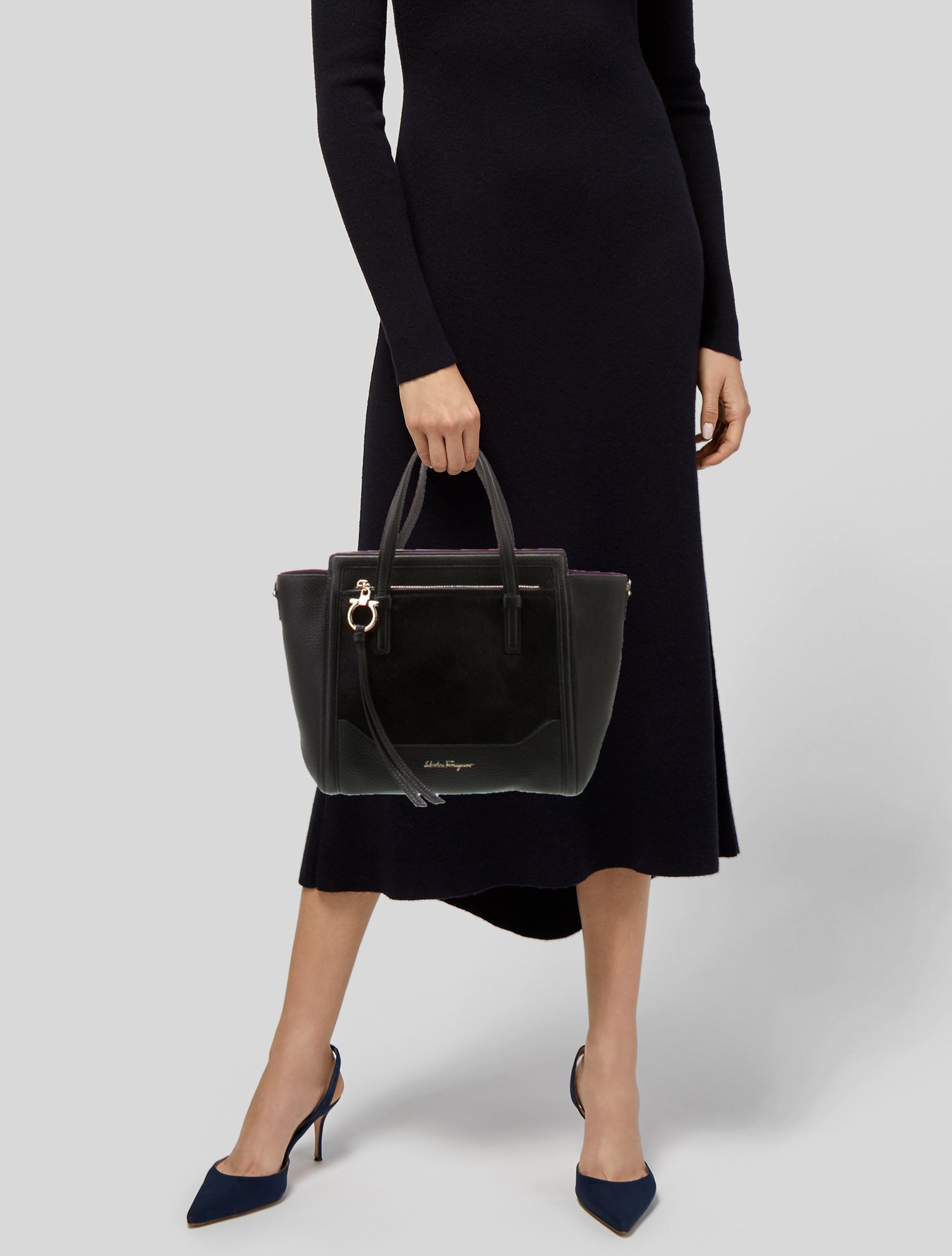 Salvatore Ferragamo Leather Top Handle Bag