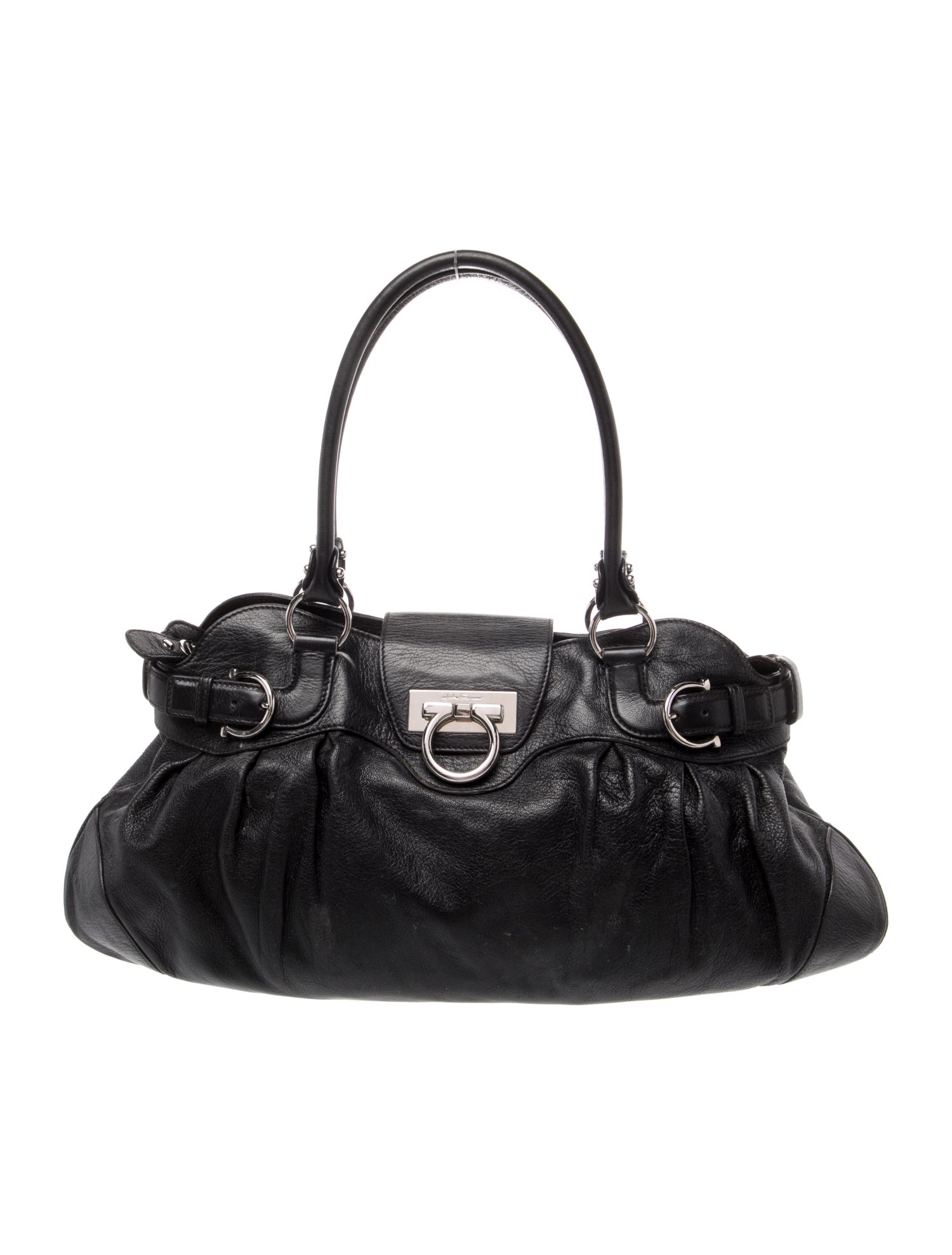 Salvatore Ferragamo Leather Top Handle Bag