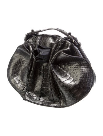 Salvatore Ferragamo Python Top Handle Bag