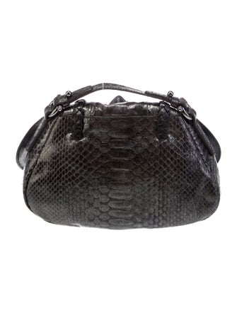 Salvatore Ferragamo Python Top Handle Bag