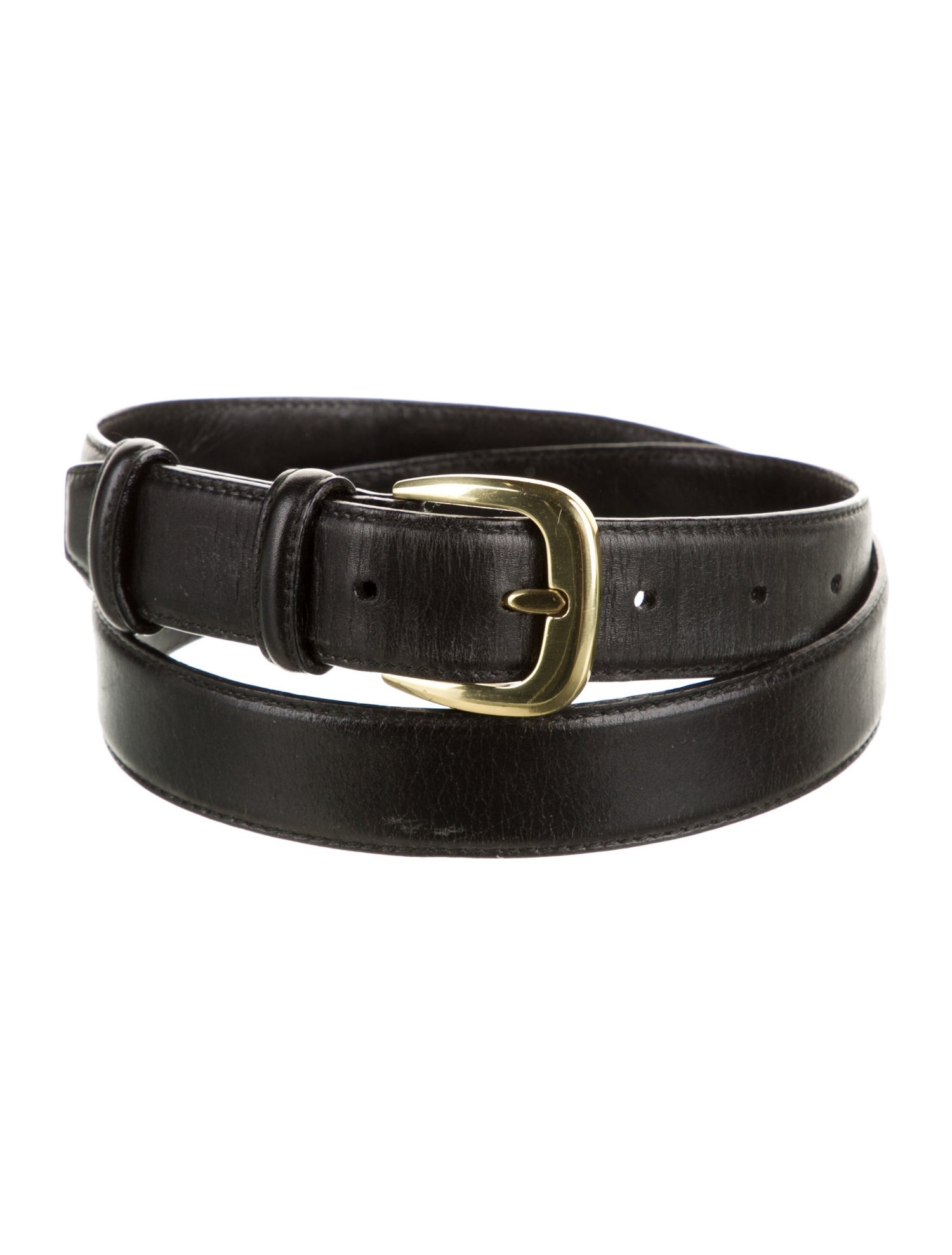 Salvatore Ferragamo Gancini Logo Leather Belt