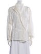 Salvatore Ferragamo Long Sleeve Button-Up Top