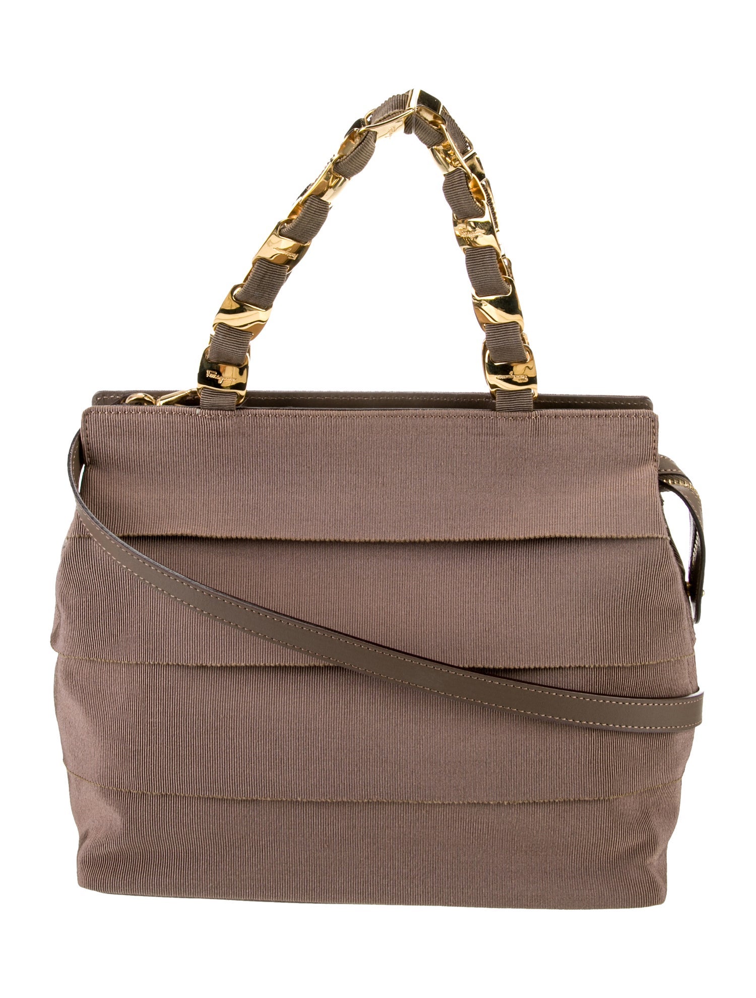 Salvatore Ferragamo Nylon Top Handle Bag