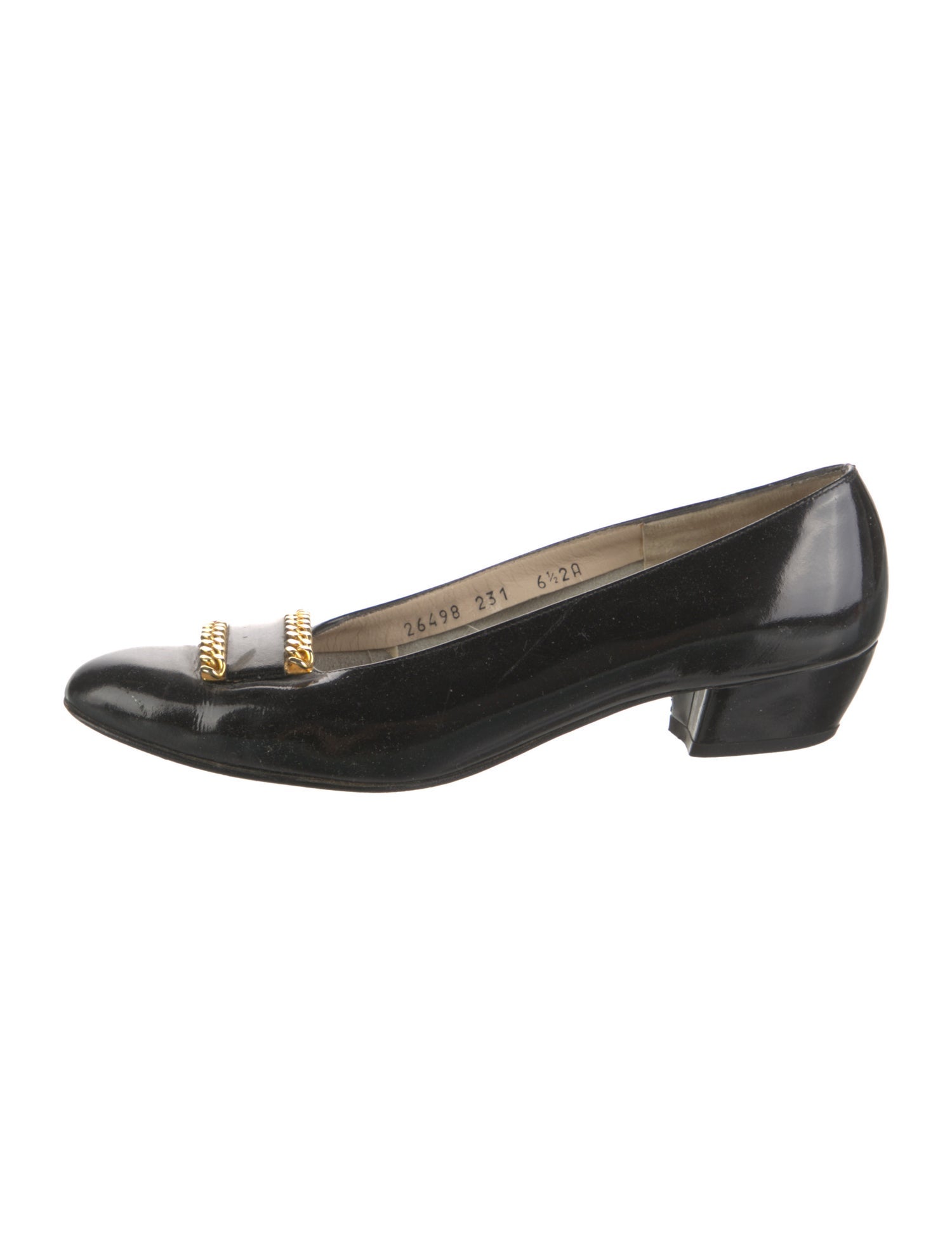 Salvatore Ferragamo Vara Bow Accent Leather Pumps