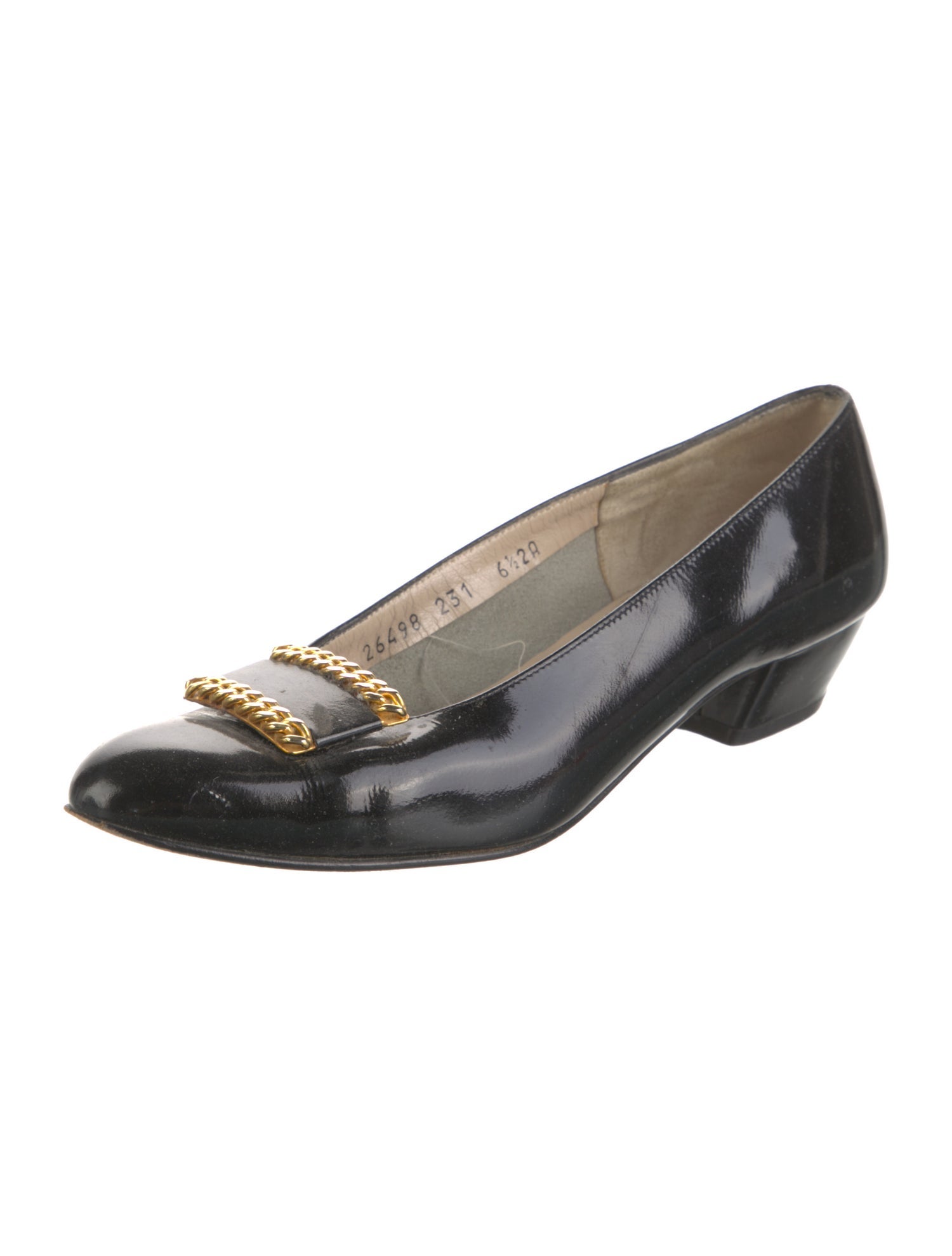 Salvatore Ferragamo Vara Bow Accent Leather Pumps