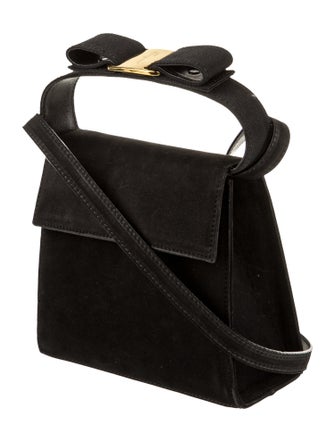 Salvatore Ferragamo Suede Top Handle Bag
