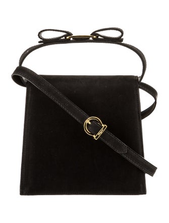 Salvatore Ferragamo Suede Top Handle Bag