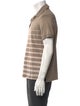 Salvatore Ferragamo Striped Collar Polo Shirt