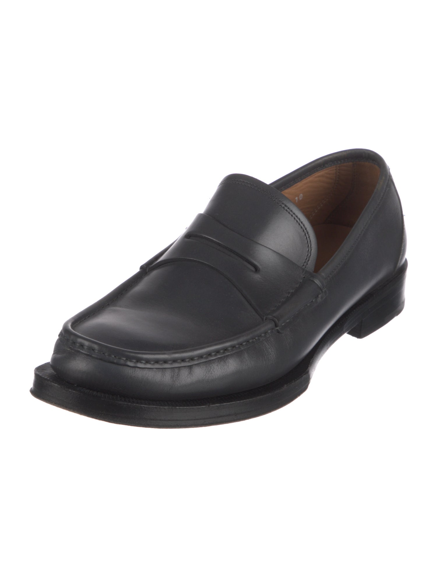 Salvatore Ferragamo Horsebit Accent Leather Dress Loafers