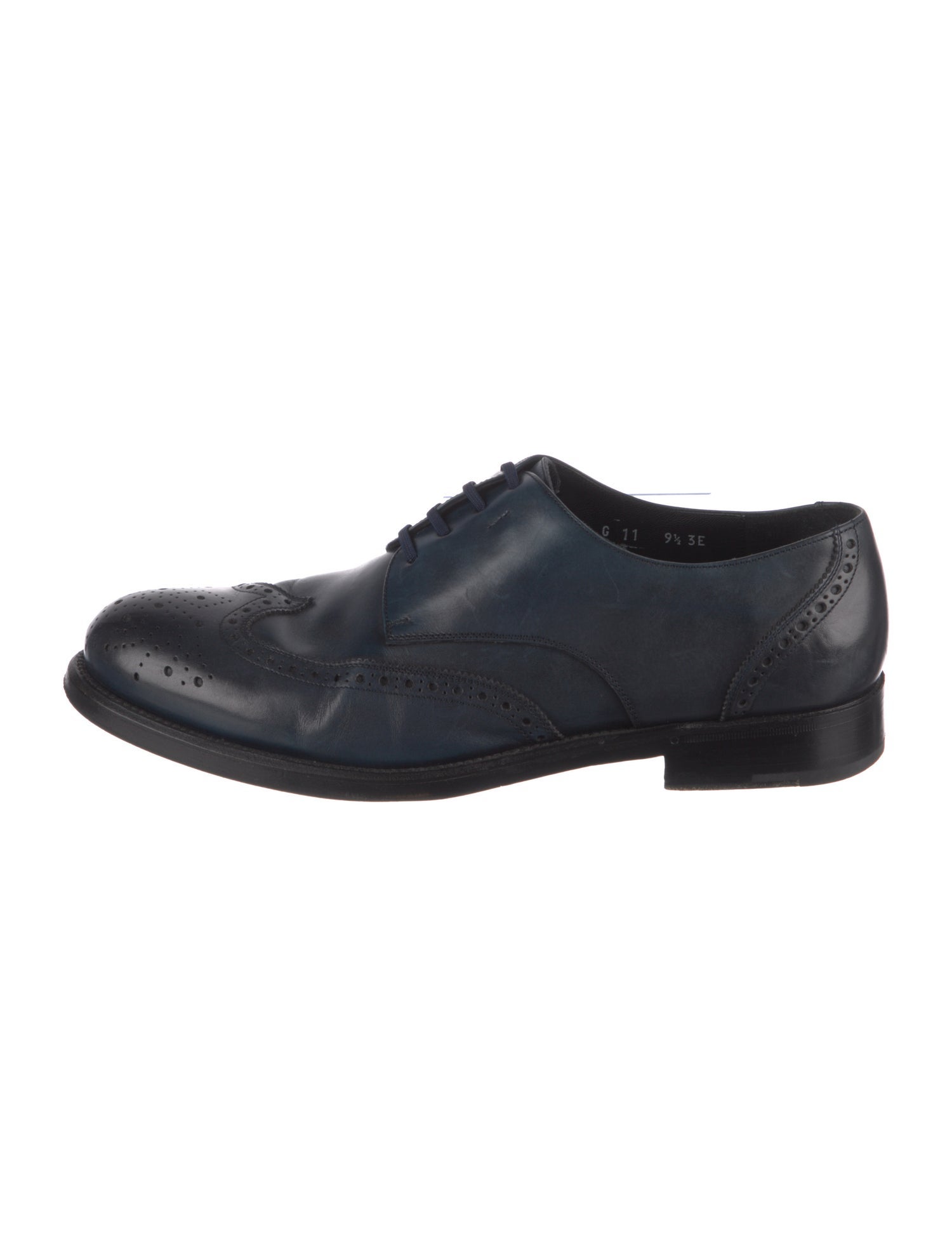 Salvatore Ferragamo Leather Eyelet Trim Brogues