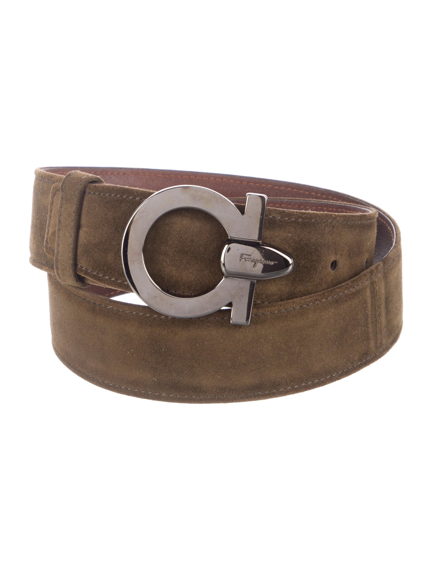 Salvatore Ferragamo Suede Belt