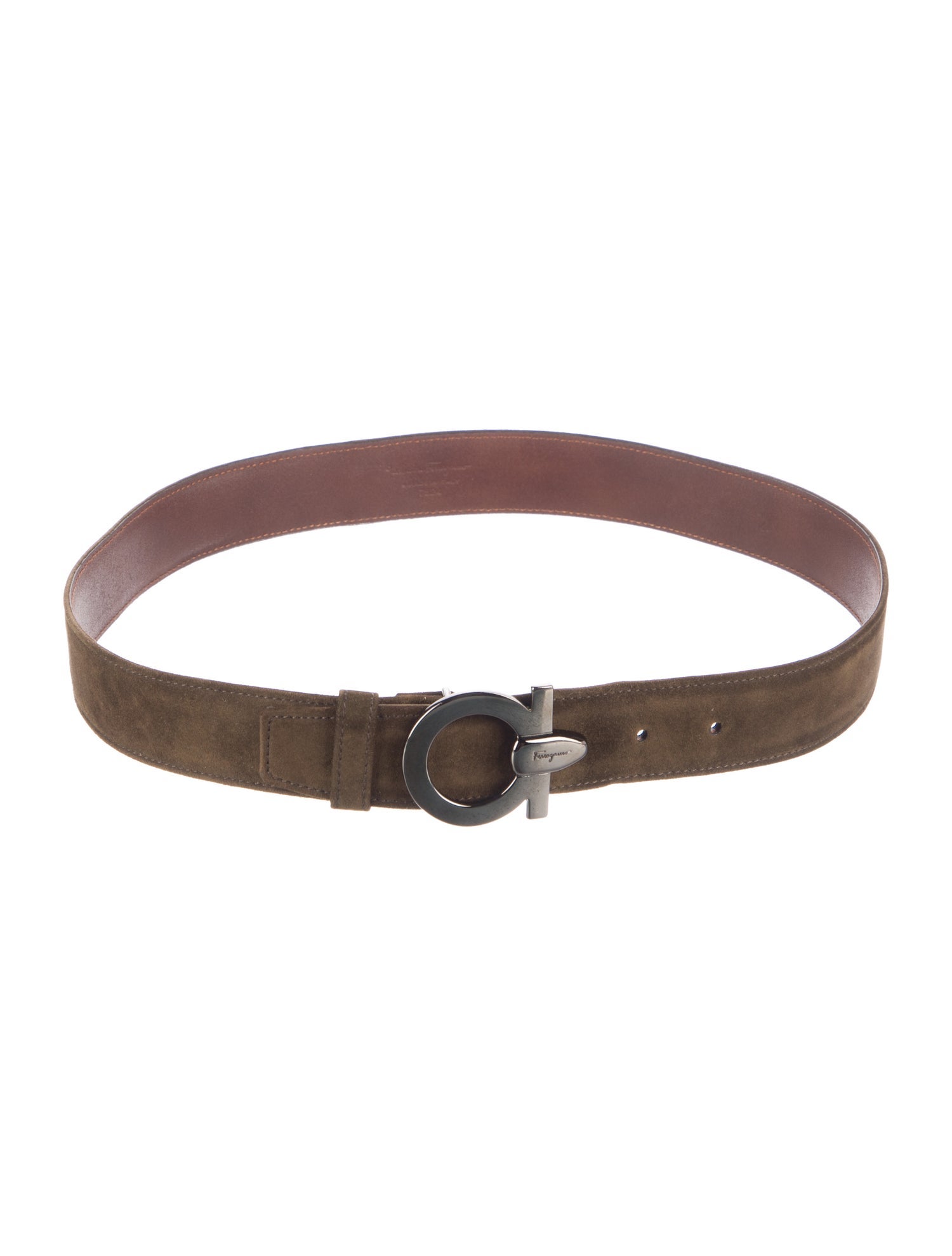 Salvatore Ferragamo Suede Belt