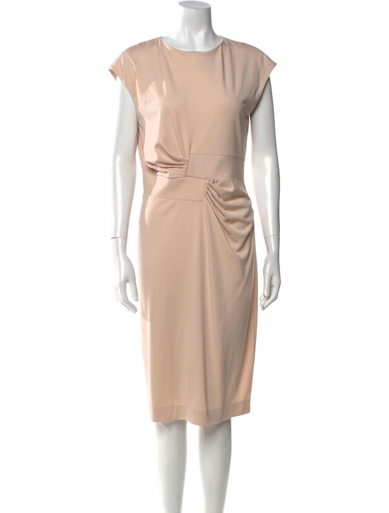 Salvatore Ferragamo Wool Midi Length Dress
