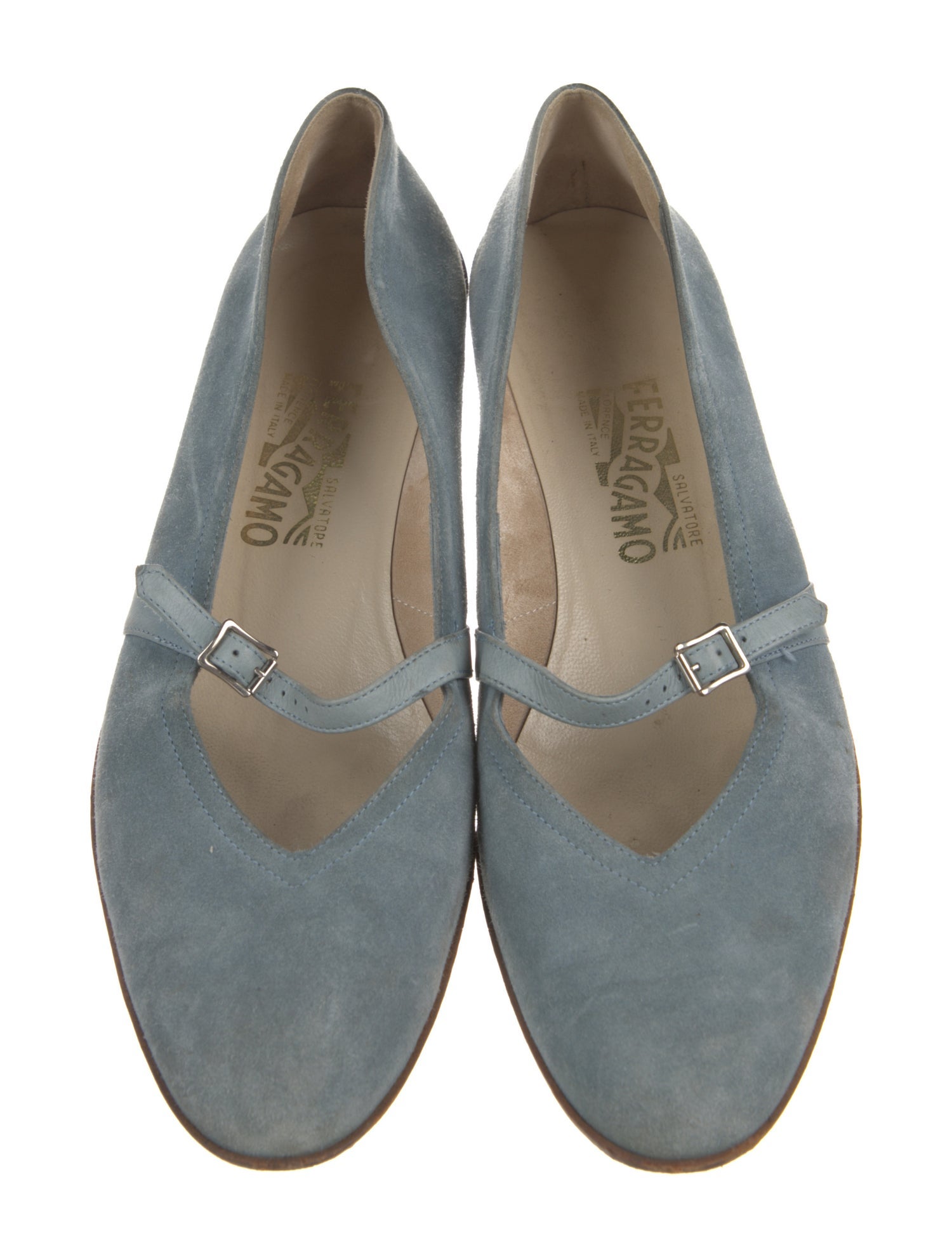 Salvatore Ferragamo Suede Ballet Flats