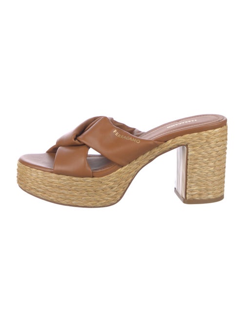 Salvatore Ferragamo Leather Espadrilles