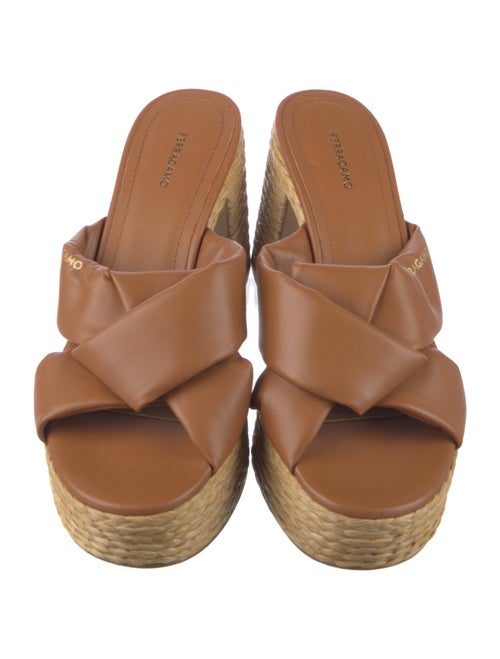 Salvatore Ferragamo Leather Espadrilles