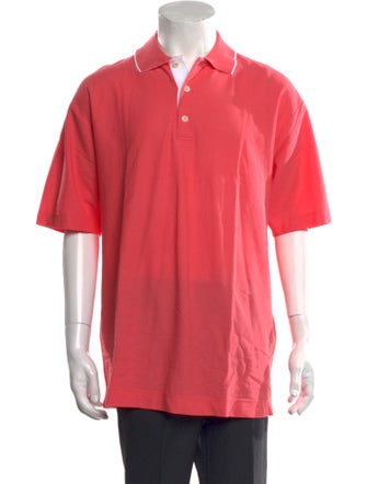 Salvatore Ferragamo Collar Short Sleeve Polo Shirt