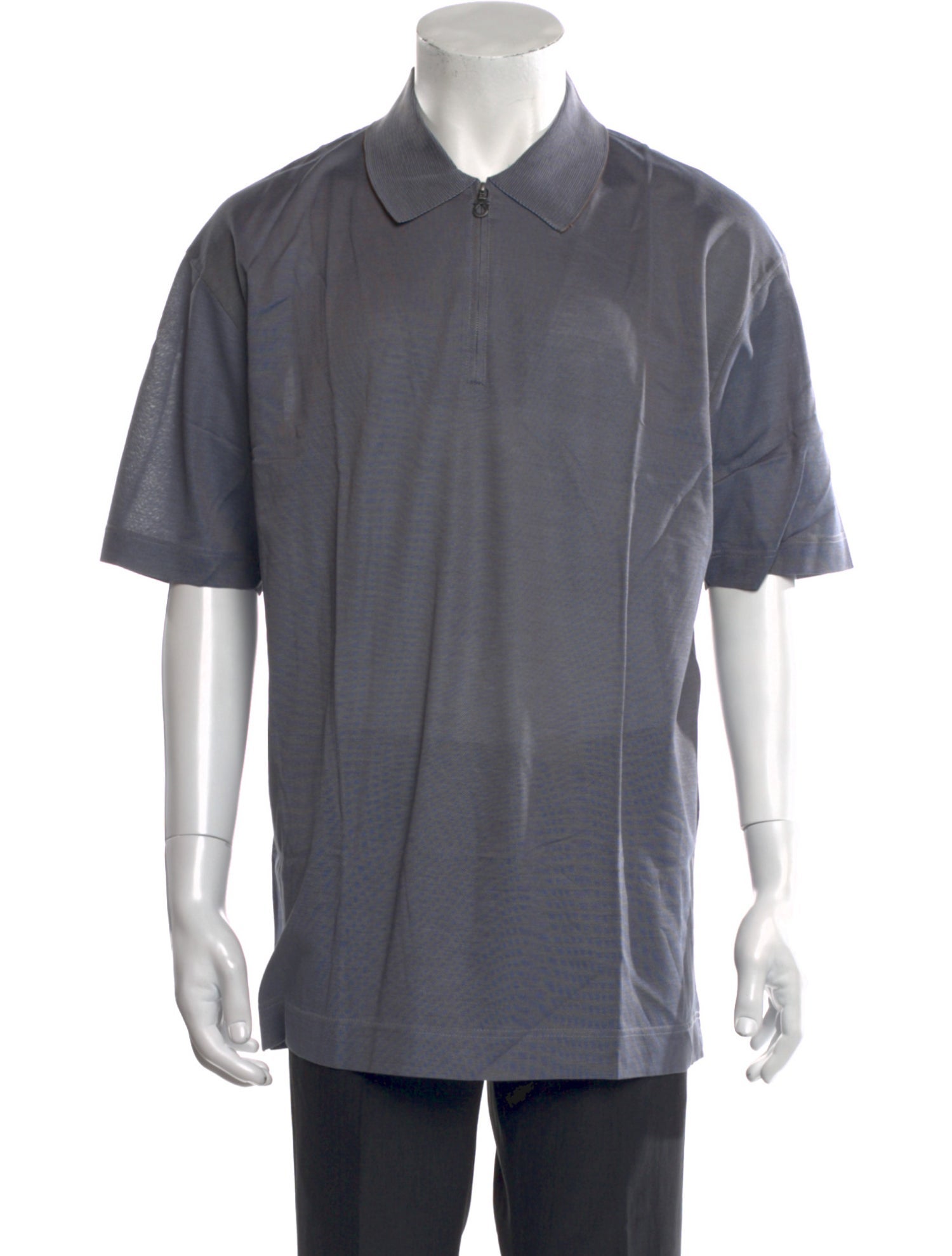 Salvatore Ferragamo Collar Short Sleeve Polo Shirt