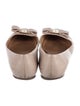 Salvatore Ferragamo Vara Bow Accent Leather Ballet Flats