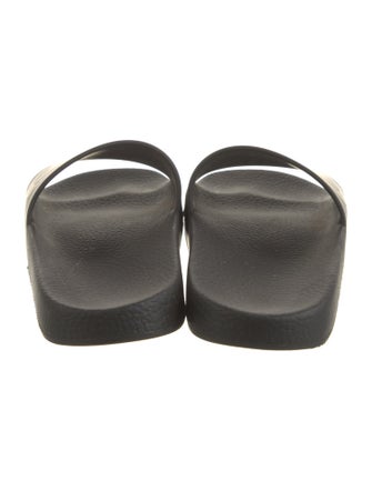 Salvatore Ferragamo Gancini Logo Rubber Slides