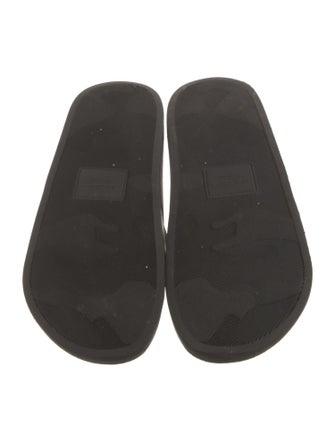 Salvatore Ferragamo Gancini Logo Rubber Slides