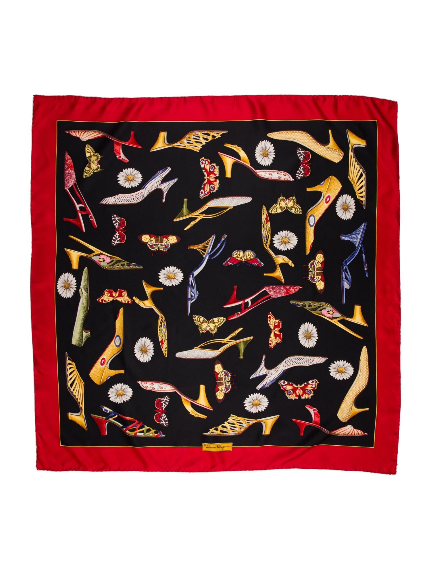 Salvatore Ferragamo Silk Vintage Scarf