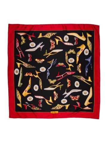 Salvatore Ferragamo Scarves and Shawls Silk Vintage Scarf