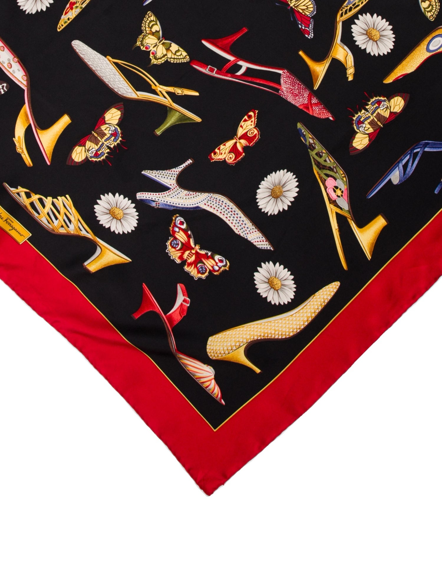 Salvatore Ferragamo Silk Vintage Scarf