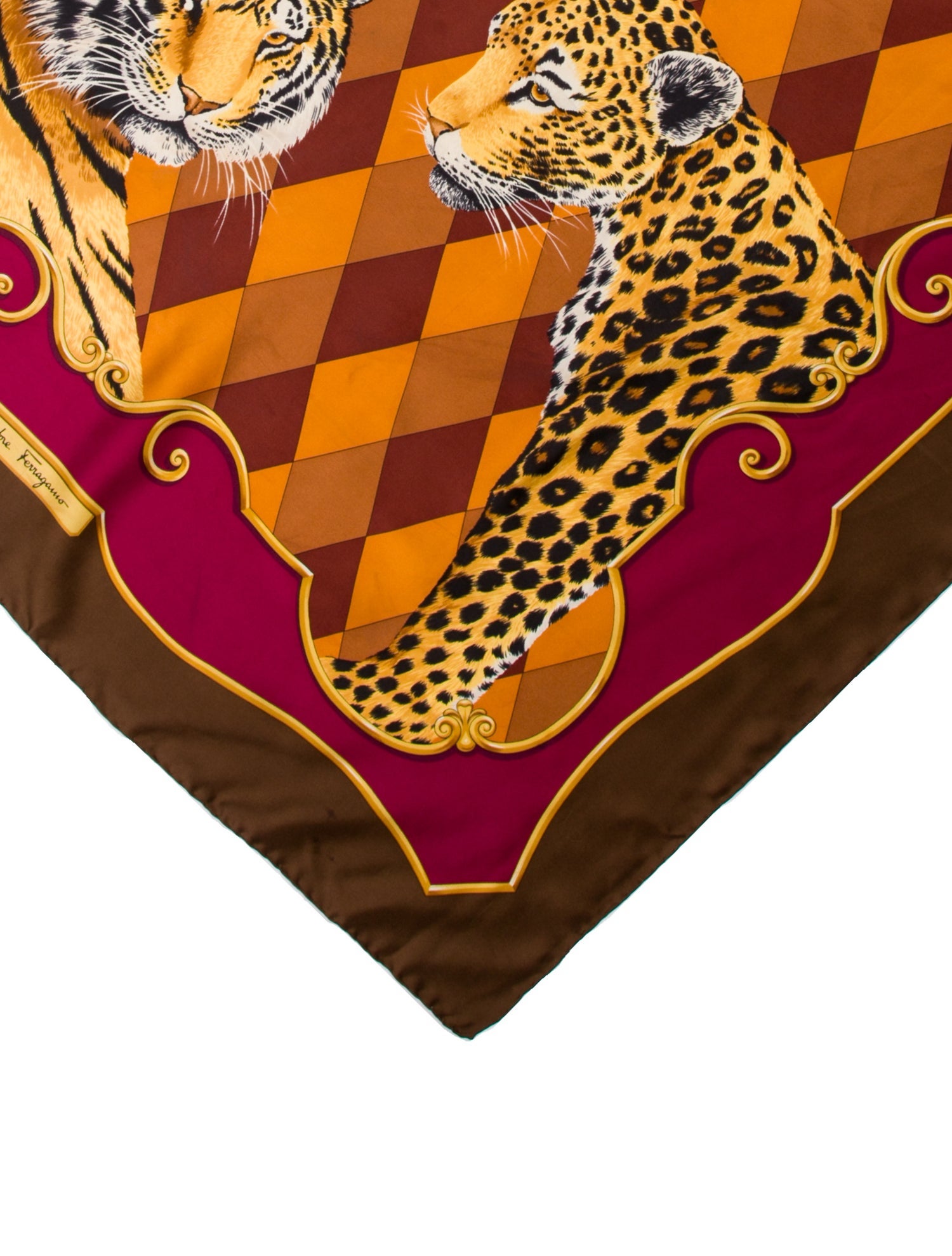 Salvatore Ferragamo Silk Printed Scarf