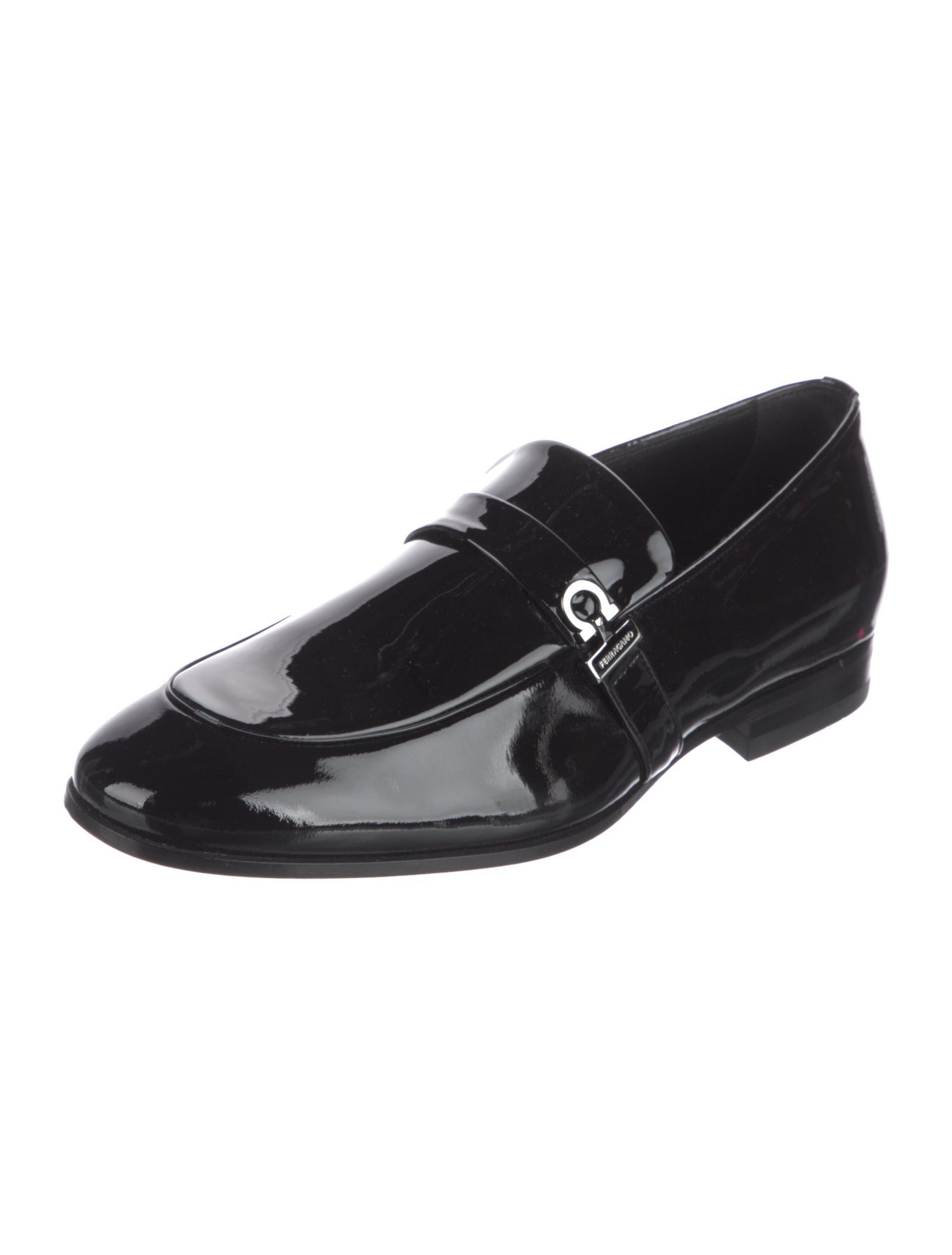 Salvatore Ferragamo Patent Leather Dress Loafers