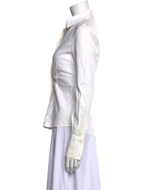 Salvatore Ferragamo Long Sleeve Button-Up Top