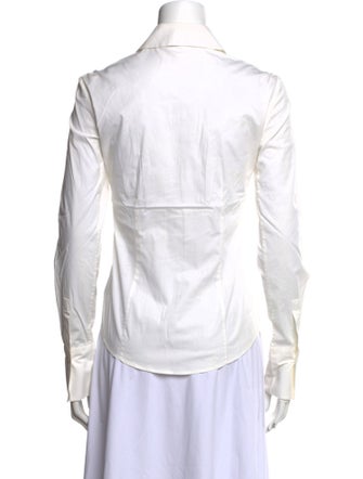Salvatore Ferragamo Long Sleeve Button-Up Top