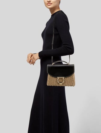 Salvatore Ferragamo Wicker Shoulder Bag