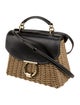 Salvatore Ferragamo Wicker Shoulder Bag