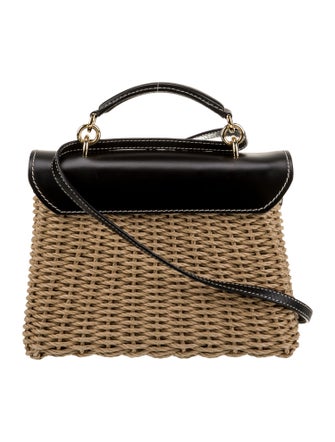 Salvatore Ferragamo Wicker Shoulder Bag