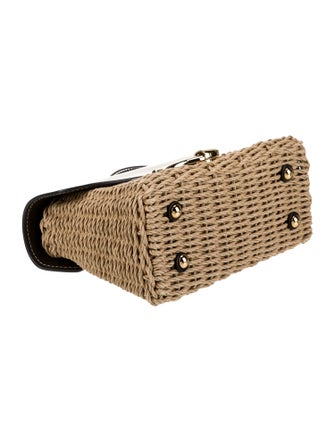 Salvatore Ferragamo Wicker Shoulder Bag