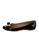 Salvatore Ferragamo Vara Bow Accent Patent Leather Flats