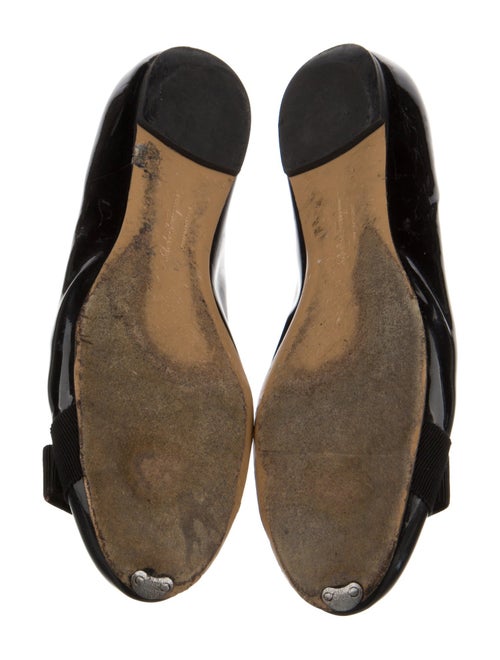 Salvatore Ferragamo Vara Bow Accent Patent Leather Flats