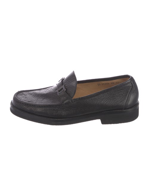 Salvatore Ferragamo Gancini Logo Leather Loafers