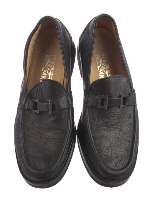 Salvatore Ferragamo Gancini Logo Leather Loafers