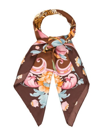 Salvatore Ferragamo Silk Floral Scarf