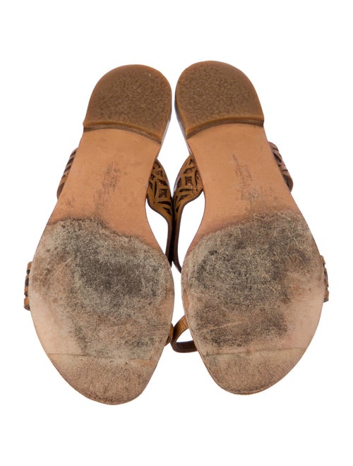 Salvatore Ferragamo Leather Slides