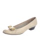 Salvatore Ferragamo Vara Bow Accent Leather Flats