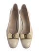 Salvatore Ferragamo Vara Bow Accent Leather Flats