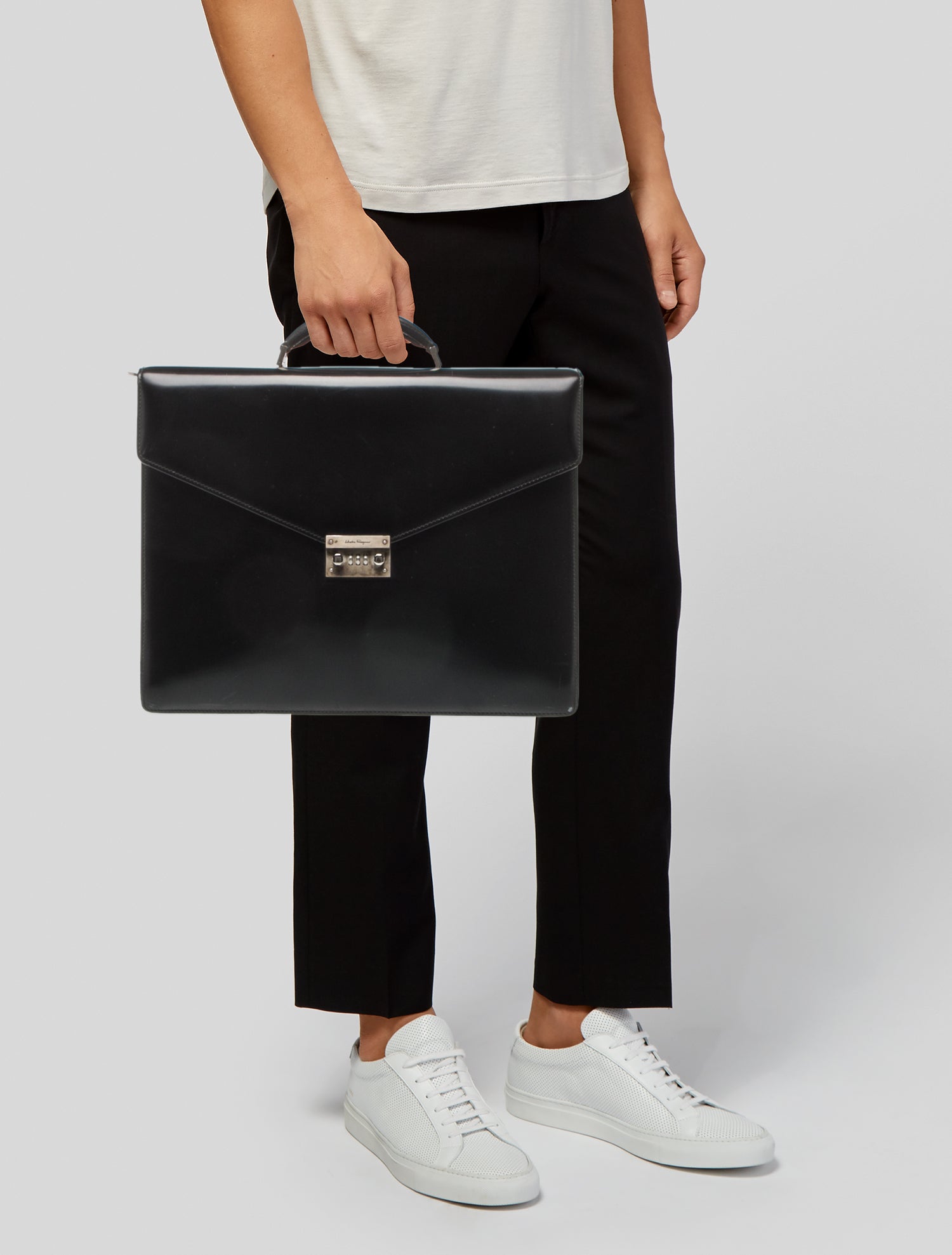 Salvatore Ferragamo Leather Briefcase