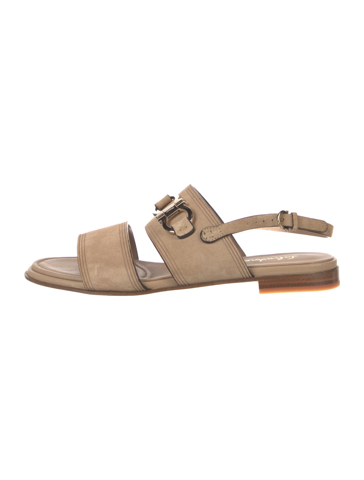 Salvatore Ferragamo Suede Slingback Sandals