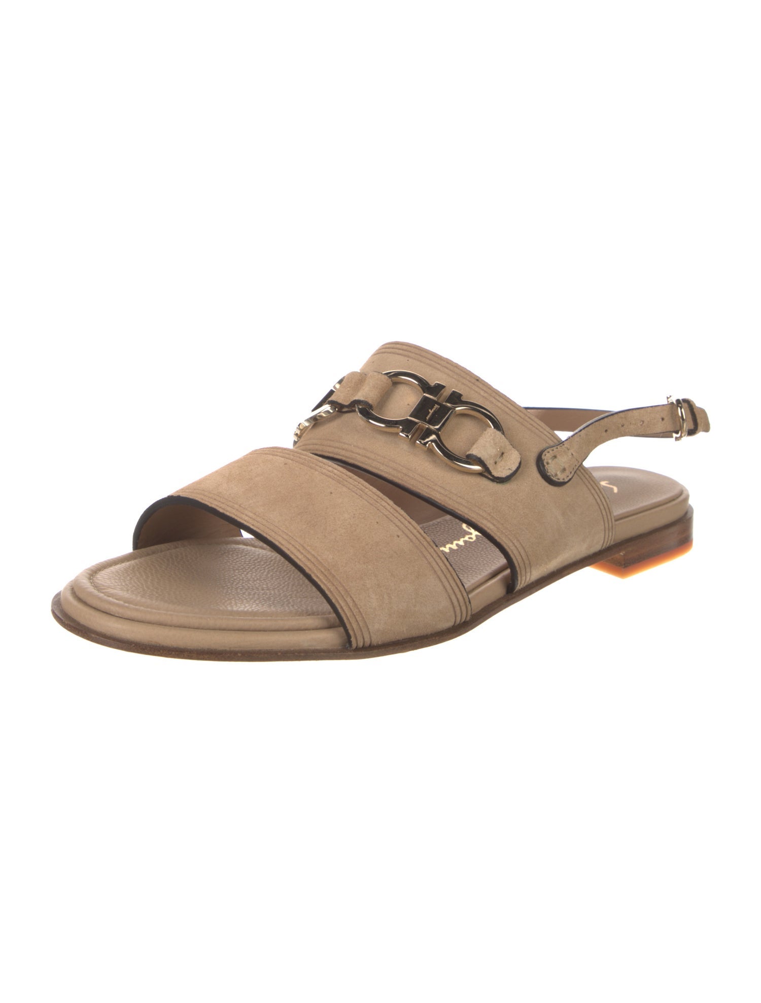 Salvatore Ferragamo Suede Slingback Sandals